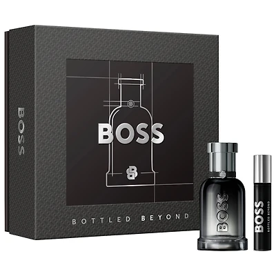 Hugo Boss Bottled Beyond Eau de Parfum and Travel Spray for Men Duo Gift Set