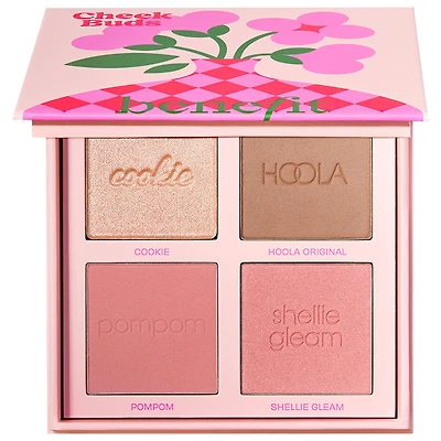 Benefit Cosmetics Cheek Buds limited-edition cheek palette 3x 0.08oz / 1x 0.14/3x 2.5g / 1x 4g