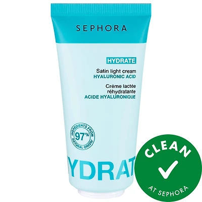 SEPHORA COLLECTION HYDRATE - Satin Light Cream with Hyaluronic Acid 1.69 oz/50 mL