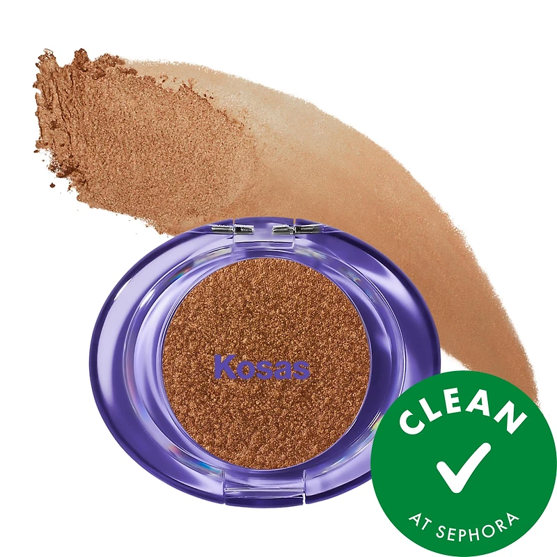 Kosas Shiny Objects Wet Glisten Highlighter Powder for Face and Eyes 0.16/4.5