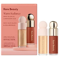 Rare Beauty by Selena Gomez Mini Warm Radiance Blush & Luminizer Duo​ Makeup Gift Set