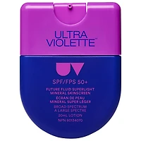Ultra Violette Future Screen SPF 50+ Mini Mate Mineral Fragrance Free Facial Sunscreen Serum 0.68 oz/20 ml
