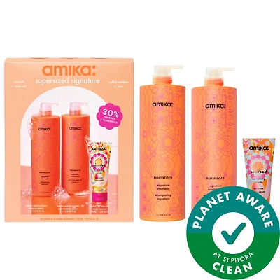 amika Supersized Jumbo Normcore Shampoo & Conditioner Hair Gift Set