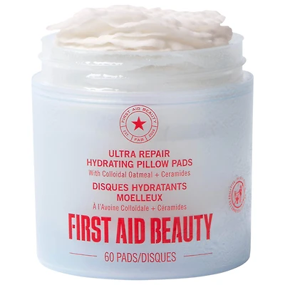 First Aid Beauty Ultra Repair Hydrating Pillow Pads with Colloidal Oatmeal and Ceramides 6.4 oz/181.4 mL