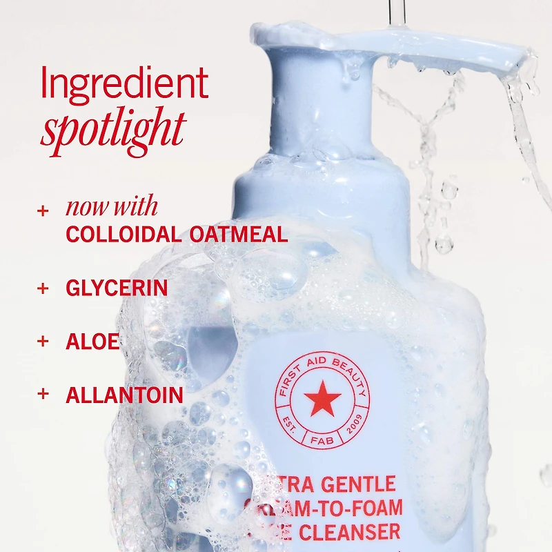 Ultra Repair Cream-to-Foam Face Cleanser with Colloidal Oatmeal + Glycerin