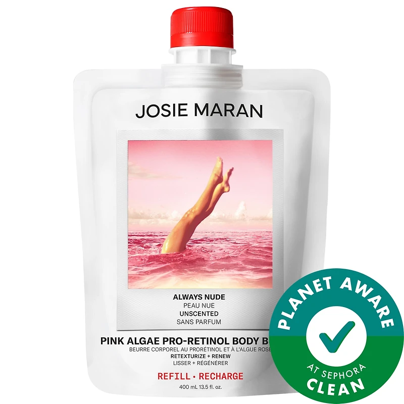 Josie Maran Pink Algae Pro-Retinol Body Butter for Anti-Aging and KP mL