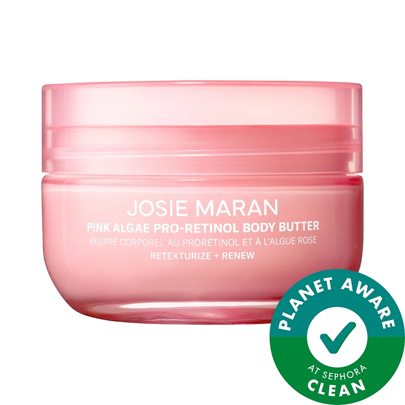 Josie Maran Pink Algae Pro-Retinol Body Butter for Anti-Aging and KP mL