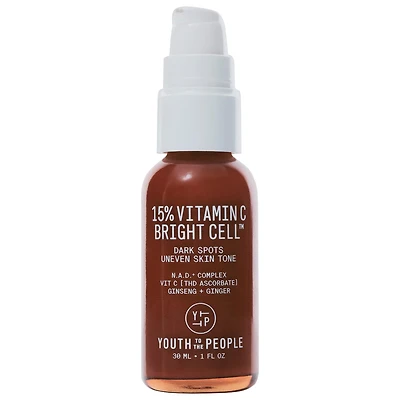 Youth To The People 15% Vitamin C Bright Cell™ Serum with N.A.D + Complex 1 oz /30 ml 1 oz /30 ml