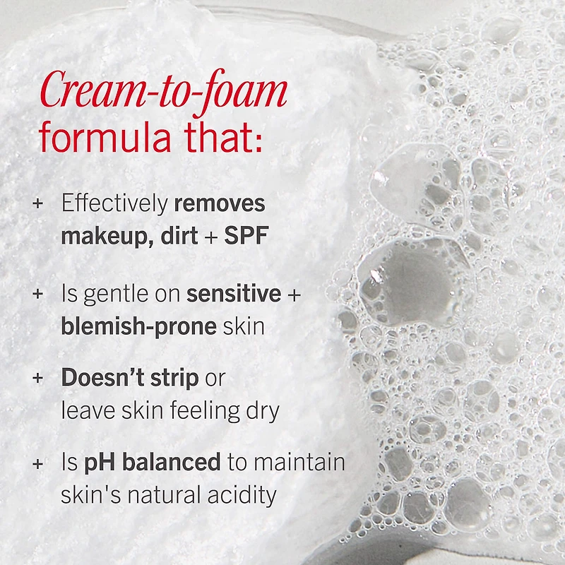 Ultra Gentle Pure Skin Cream-to-Foam Face Cleanser with Colloidal Oatmeal + Glycerin