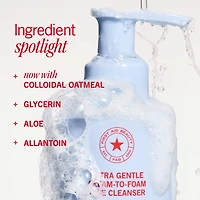 Ultra Gentle Pure Skin Cream-to-Foam Face Cleanser with Colloidal Oatmeal + Glycerin