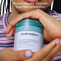 Crème visage multivitaminée pour enfants avec vitamine E, B3, B5 (niacinamide) et squalane