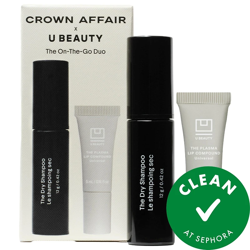 Crown Affair x U Beauty Mini Dry Shampoo & Plasma Lip Compound Set