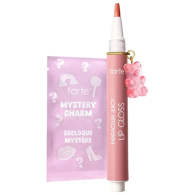 tarte maracuja juicy lip plumping peptide gloss with charm strawberry milk 0.1 Fl. Oz./net 3 mL