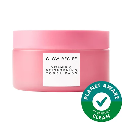 Glow Recipe Vitamin C Brightening Korean Guava Toner Pads for Undereye & Cheeks 60 pads/115 g