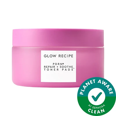 Glow Recipe PDRN Repair + Soothe Korean Prickly Pear Toner Pads for Skin Barrier Repair 60 pads/115g