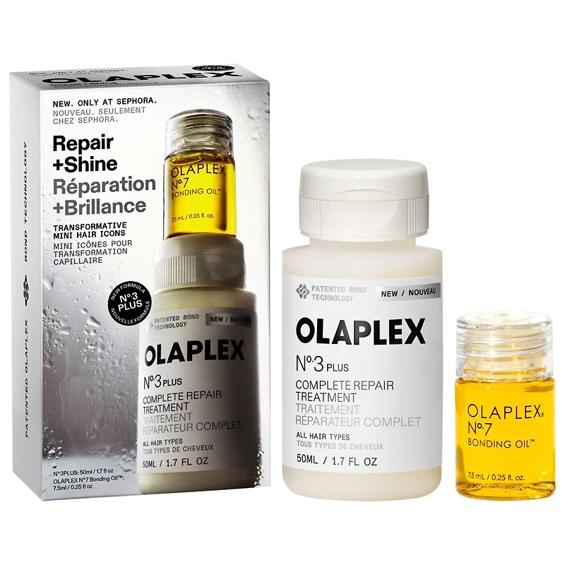 Olaplex Bond Repair Hair Treatment and Anti-Frizz Hair Oil Set
