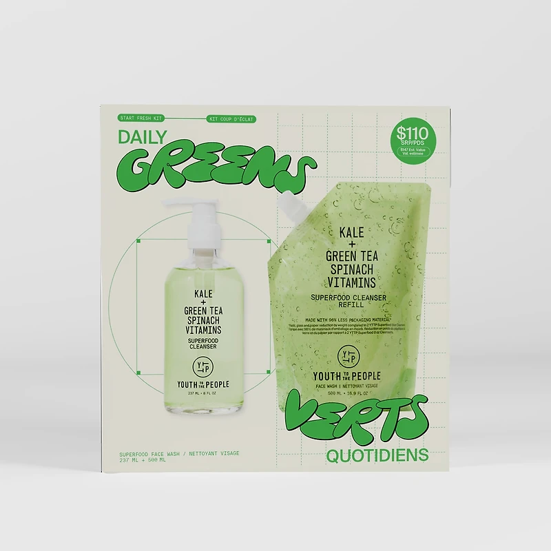 Nettoyant aux antioxydants et superaliments rechargeable