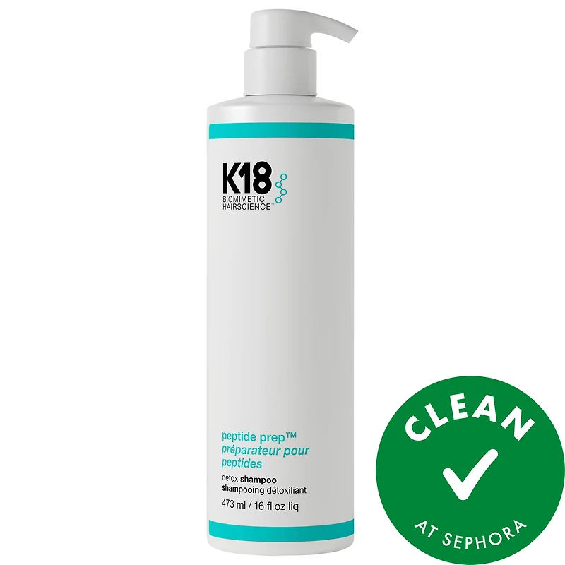 K18 Biomimetic Hairscience PEPTIDE PREP™ Clarifying Detox Shampoo mL