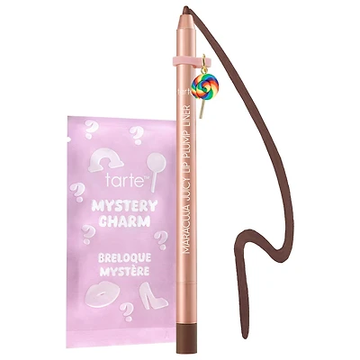 tarte maracuja juicy lip plump peptide liner with charm Toasted Brown 0.0176 oz/0.5 g