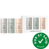 Salt & Stone MINI ENSEMBLE-CADEAU DÉCOUVERTE DE DÉODORANTS (3 PIÈCES, SEPHORA: SANTAL, BERG, SAFRAN)