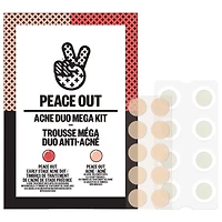 Peace Out Acne Healing Dot Mega Pack With Salicylic Acid (60) patches for spots + (8) microneedling patches/(60) patches for spots + (8) microneedling patches