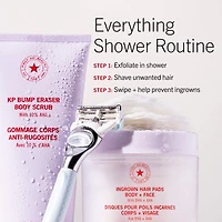 Rondelles pour poils incarnés avec BHA et AHA pour le corps + le visage