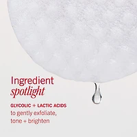 Brighten + Glow Facial Radiance Pads with Glycolic Lactic Acids