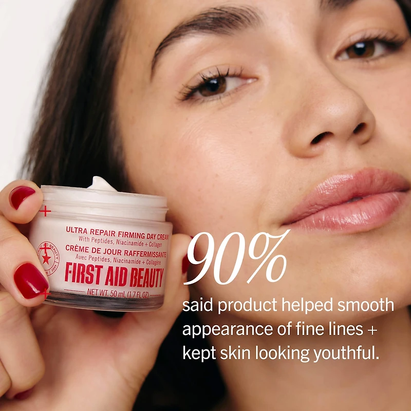 Crème de jour raffermissante ultraréparatrice avec collagène, peptides et niacinamide