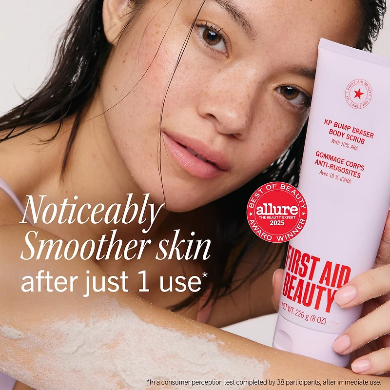 KP Bump Eraser Body Scrub with 10% AHA – Exfoliant for Keratosis Pilaris