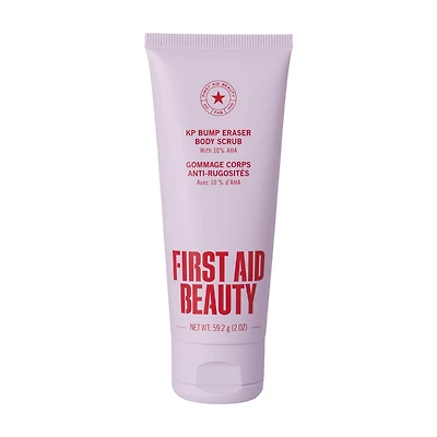First Aid Beauty KP Bump Eraser Body Scrub with 10% AHA - Exfoliant for Keratosis Pilaris