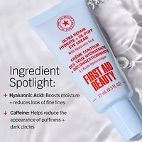Crème contour des yeux hydratation pour dégonfler ultra réparatrice avec acide hyaluronique