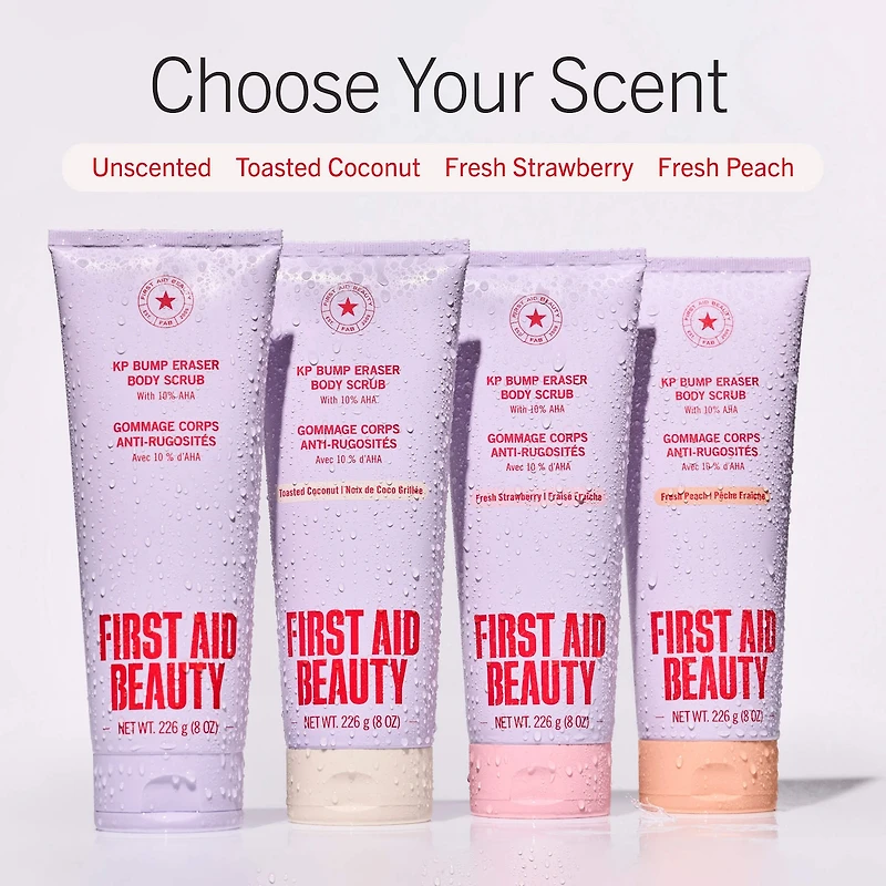 KP Bump Eraser Body Scrub with 10% AHA – Exfoliant for Keratosis Pilaris