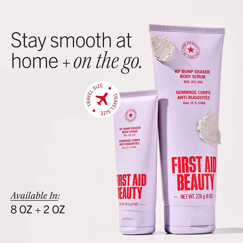 KP Bump Eraser Body Scrub with 10% AHA – Exfoliant for Keratosis Pilaris