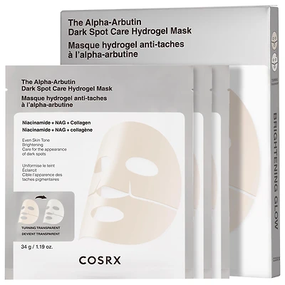 COSRX THE ALPHA-ARBUTIN 2 DARK SPOT CARE HYDROGEL MASK 3EA 1.19 oz * 3EA/34g * 3EA