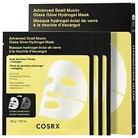 COSRX Advanced Snail Mucin Glass Glow Hydrogel Mask 3 Masks
