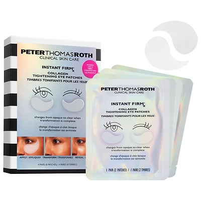 Peter Thomas Roth Instant FIRMx® Collagen Tightening Eye Patches Mini Kit for Firming Under-Eye Bags & Wrinkles 8 Patches/4 Pairs