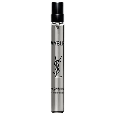 Yves Saint Laurent MYSLF Eau de Toilette Intense Travel Spray with Warm Woods & Skin Musk 0.33 oz/10 ml eau de toilette