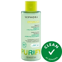 SEPHORA COLLECTION CLEAR & PURIFY - Balancing Dual-Layer Toner with Prebiotics + Polyglutamic Acid 5.07 oz/150 mL