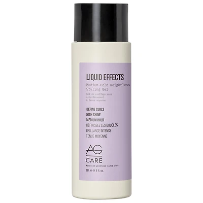 AG Care Liquid Effects Medium-Hold Weightless Styling Curl Gel 8 fl oz/237 mL