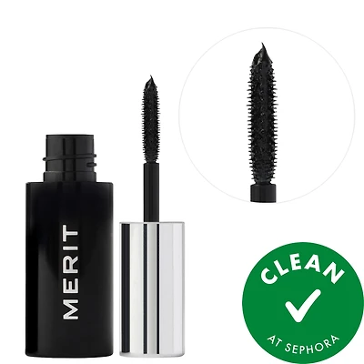 MERIT Mini Clean Volume - Volumizing Tubing Mascara Black 0.10 oz/3.5 mL