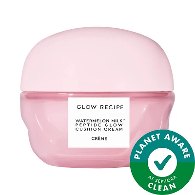 Glow Recipe Watermelon Milk™ Peptide Cushion Cream Refillable Moisturizer for Dry Skin & Barrier Support 1.7 oz/50 ml