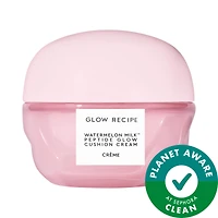 Glow Recipe Watermelon Milk™ Peptide Cushion Cream Refillable Moisturizer for Dry Skin & Barrier Support 1.7 oz/50 ml