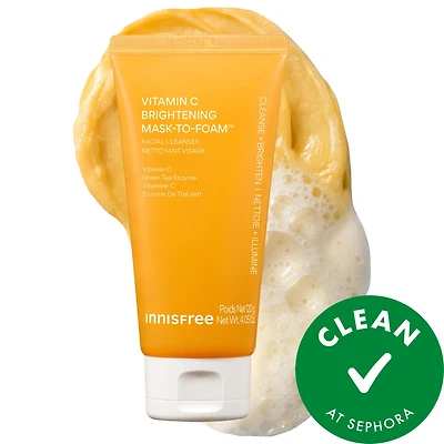 innisfree Vitamin C Brightening Daily Korean Mask-to-Foam™ Cleanser 4.05 oz/120 ml