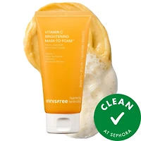 innisfree Vitamin C Brightening Daily Korean Mask-to-Foam™ Cleanser 4.05 oz/120 ml