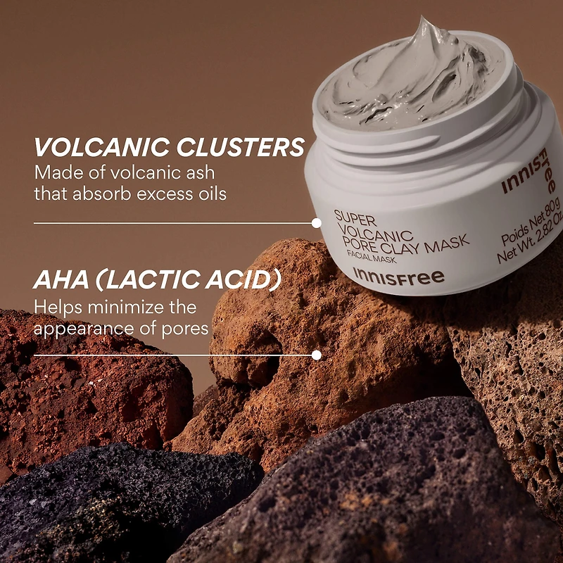 Masque coréen à l’argile purifiante Super Volcanic régulateur de sébum