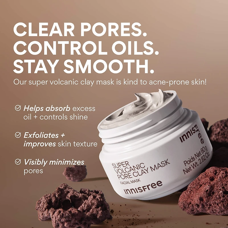 Korean Super Volcanic Pore Detoxing Clay Mask for Oil Control ​