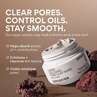 Korean Super Volcanic Pore Detoxing Clay Mask for Oil Control ​