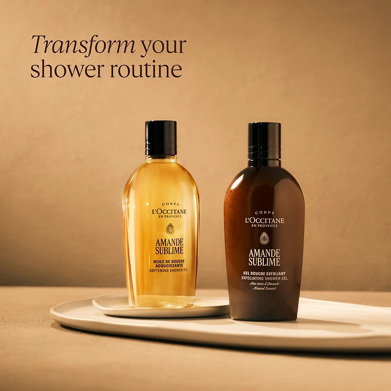 Gel douche exfoliant 2-en-1 Amande Sublime