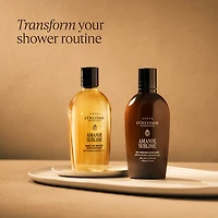 Gel douche exfoliant 2-en-1 Amande Sublime
