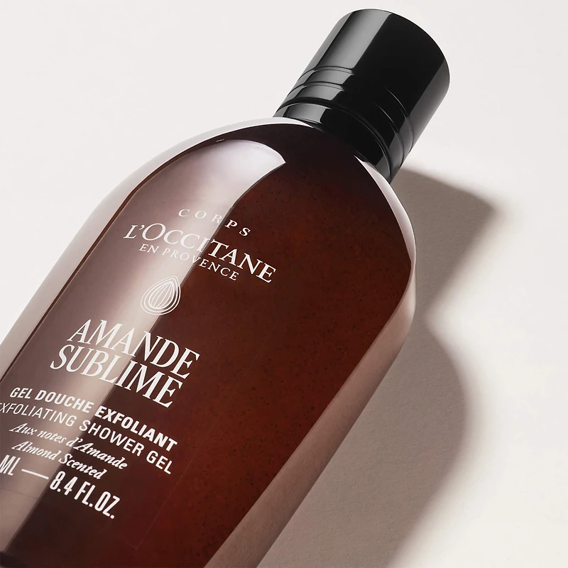 Gel douche exfoliant 2-en-1 Amande Sublime